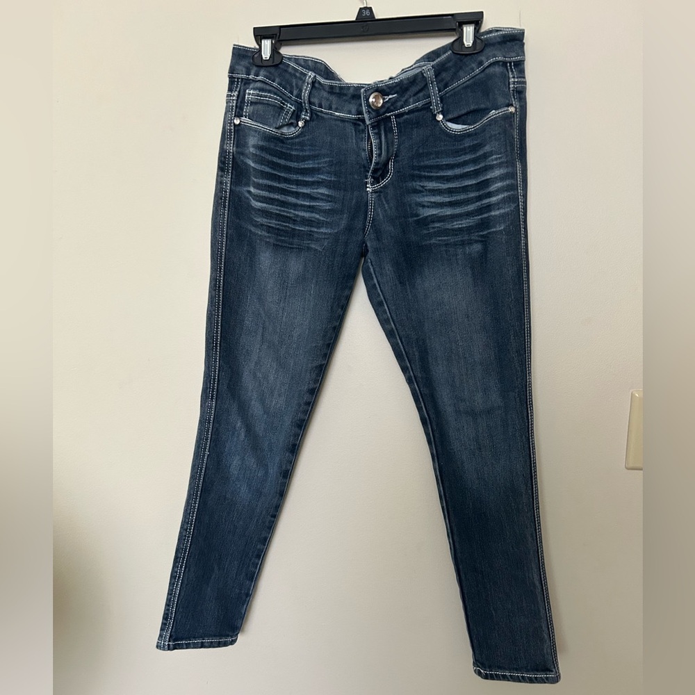 Rue 21 Classic Blue Denim skinny Jeans. GUC